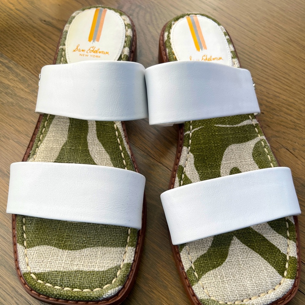 Sam Edelman White Summer Sandal